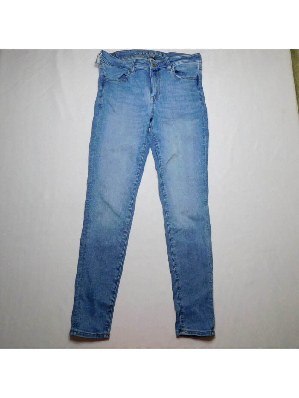 American Eagle Next Level Stretch Skinny Jeans Womens 8 Regular Blue Denim 26.5"